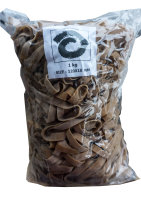1 kg Gummibänder Haushaltsgummi Transparent 120mmx10mm