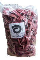 1 Karton a20kg  Gummibänder Haushaltsgummi rot...